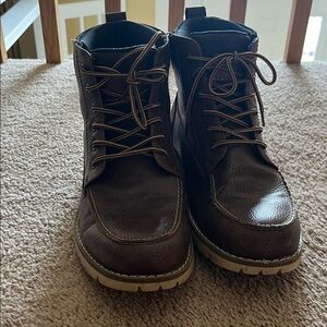 Kohl's Dark Brown Leather Men's Boots